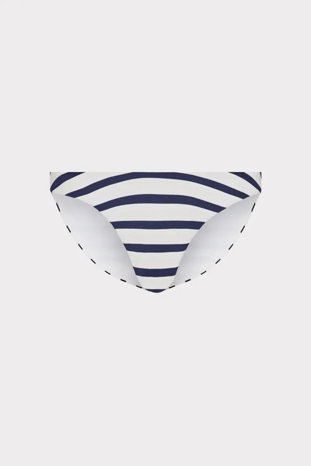 Women Bikinis Milly Margot Nautical Stripe Bikini Bottom Navywhite