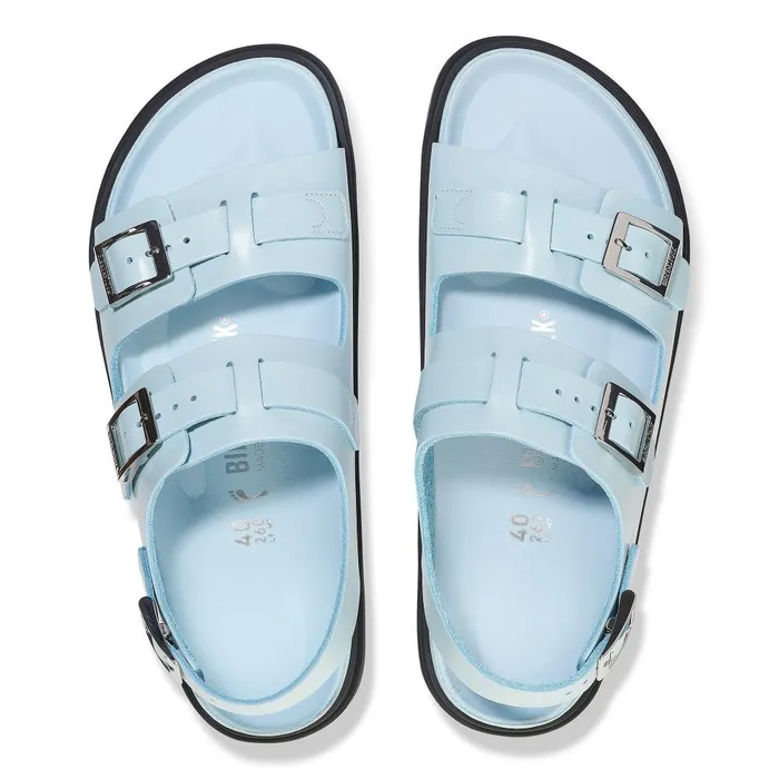 Women Birkenstock BackAnkleStrap Cannes Mineral Blue