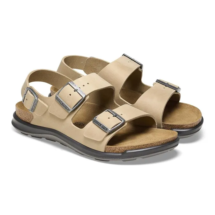 Women Birkenstock BackAnkleStrap Milano Crosstown Tobacco Brown