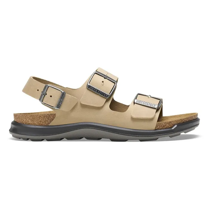 Women Birkenstock BackAnkleStrap Milano Crosstown Tobacco Brown