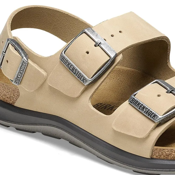 Women Birkenstock BackAnkleStrap Milano Crosstown Tobacco Brown