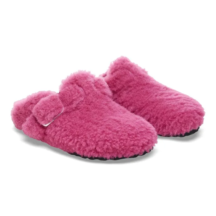 Women Birkenstock Clogs Boston Big Buckle Fuchsia Tulip