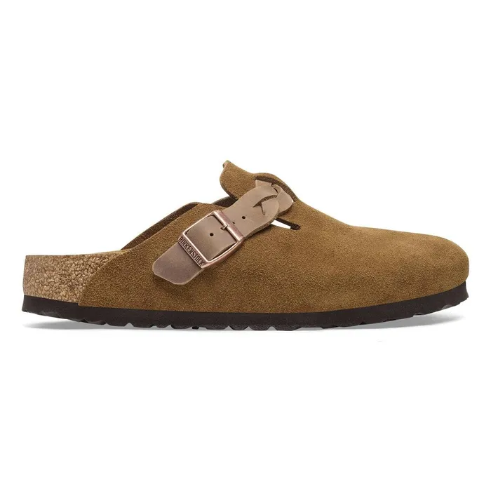 Women Birkenstock Clogs Boston Braided Mink