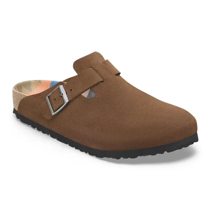 Women Birkenstock Clogs Boston Dark Tea