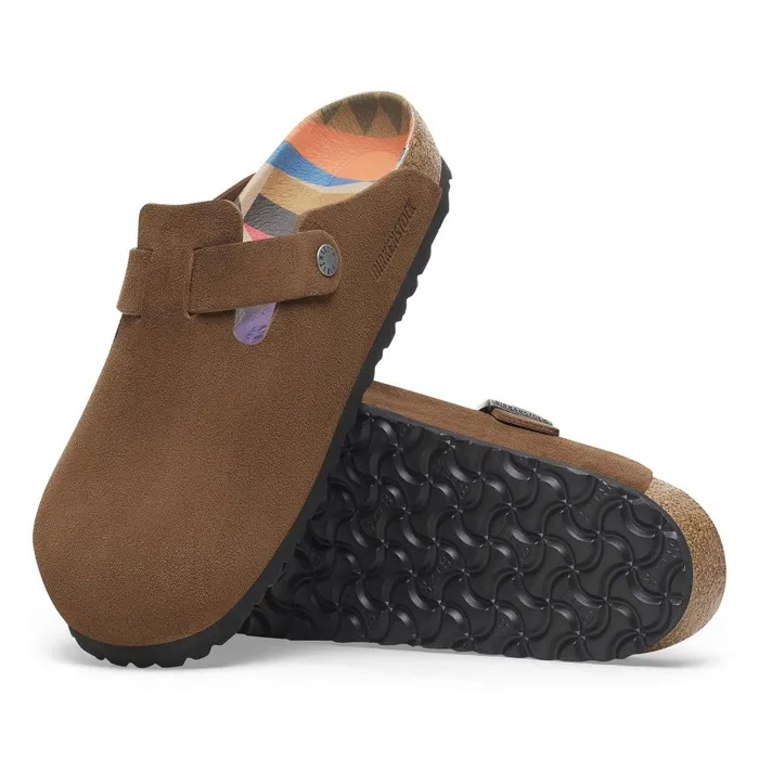 Women Birkenstock Clogs Boston Dark Tea