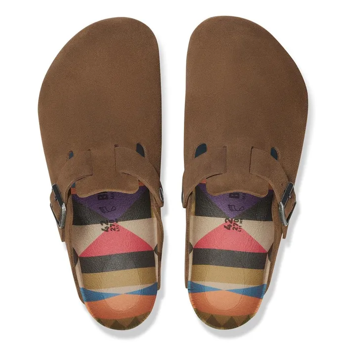 Women Birkenstock Clogs Boston Dark Tea