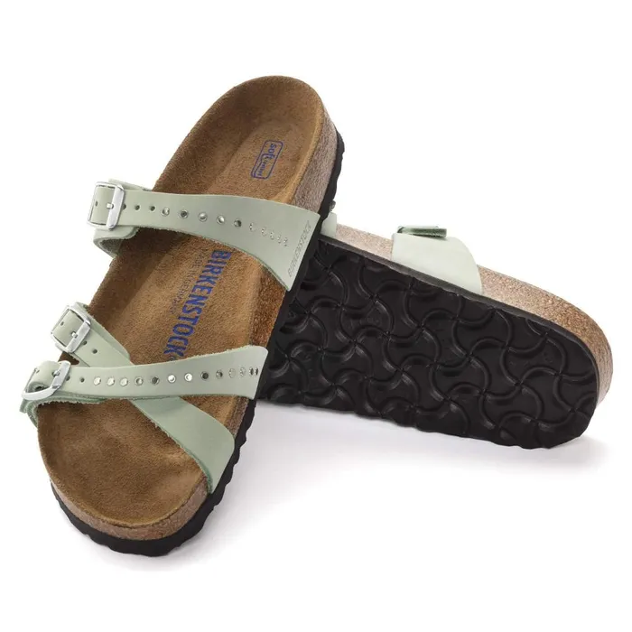 Women Birkenstock MultiStrap Franca Soft Footbed Matcha