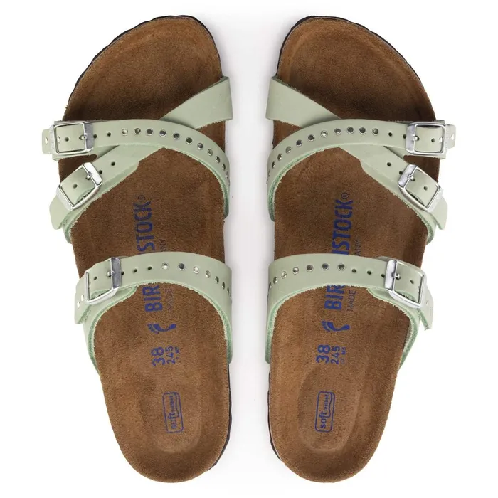 Women Birkenstock MultiStrap Franca Soft Footbed Matcha
