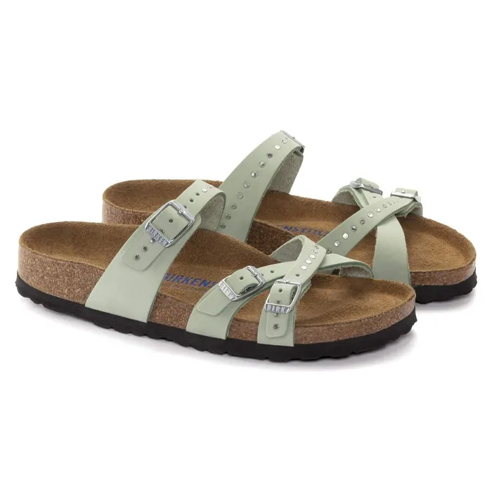 Women Birkenstock MultiStrap Franca Soft Footbed Matcha