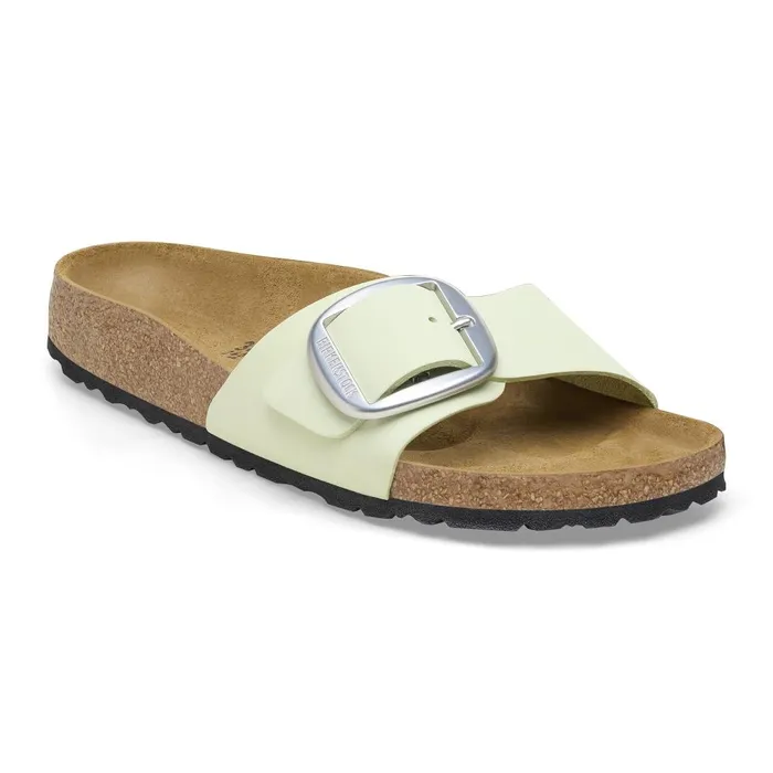 Women Birkenstock OneStrap Madrid Big Buckle Faded Lime