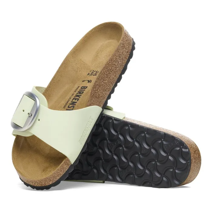 Women Birkenstock OneStrap Madrid Big Buckle Faded Lime