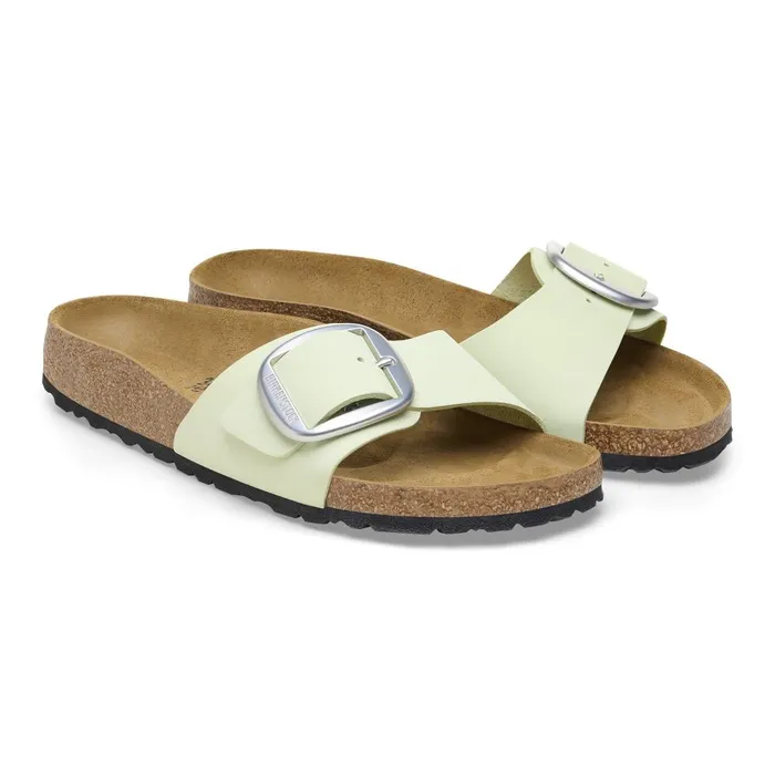 Women Birkenstock OneStrap Madrid Big Buckle Faded Lime