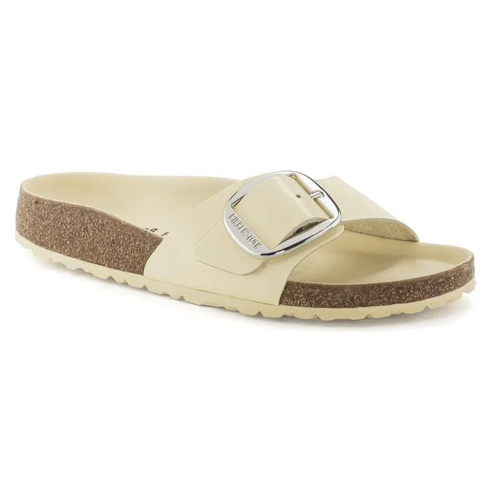 Women Birkenstock OneStrap Madrid Big Buckle High Shine Butter