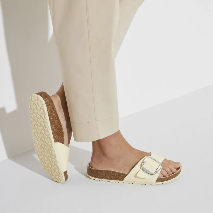 Women Birkenstock OneStrap Madrid Big Buckle High Shine Butter