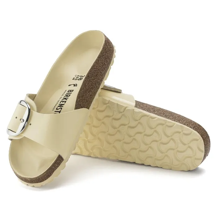 Women Birkenstock OneStrap Madrid Big Buckle High Shine Butter