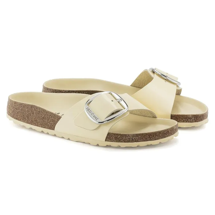 Women Birkenstock OneStrap Madrid Big Buckle High Shine Butter
