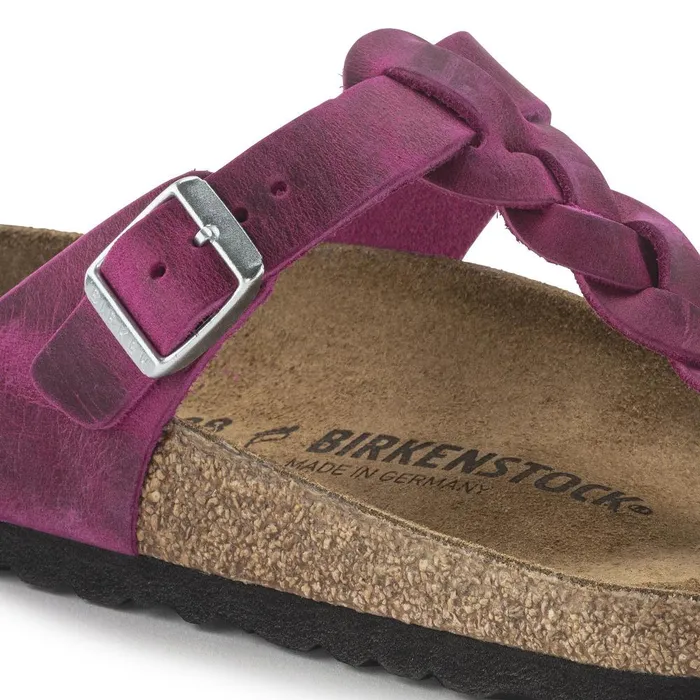 Women Birkenstock Thong Gizeh Braided Festival Fuchsia