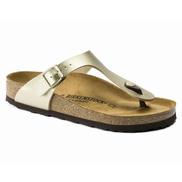 Women Birkenstock Thong Gizeh Gold