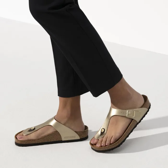 Women Birkenstock Thong Gizeh Gold