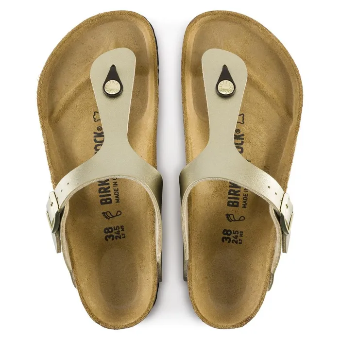 Women Birkenstock Thong Gizeh Gold