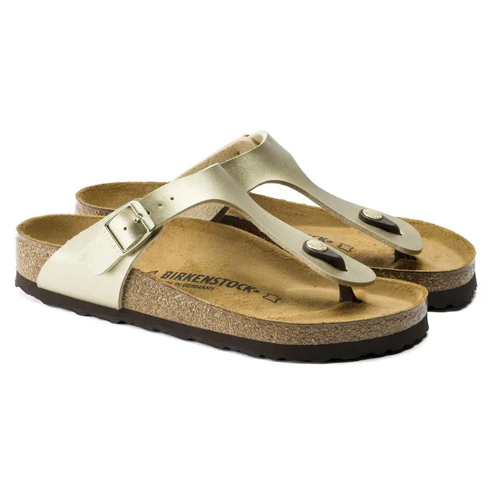Women Birkenstock Thong Gizeh Gold