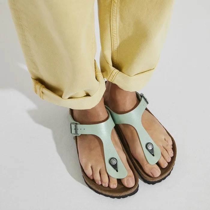 Women Birkenstock Thong Gizeh Graceful Matcha