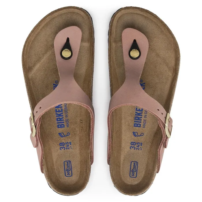 Women Birkenstock Thong Gizeh Soft Footbed Old Rose