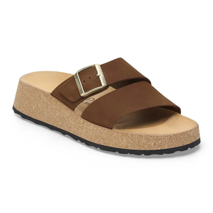 Women Birkenstock TwoStrap Almina Dark Tea