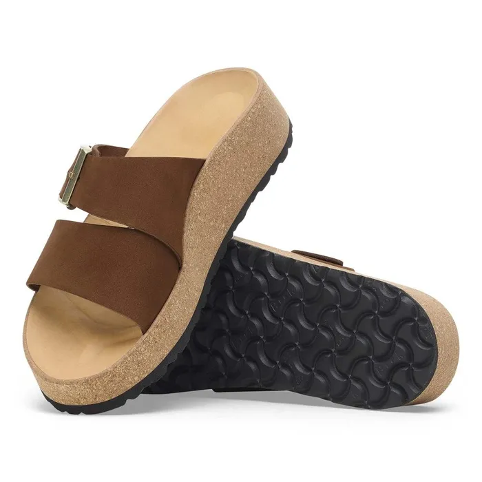 Women Birkenstock TwoStrap Almina Dark Tea