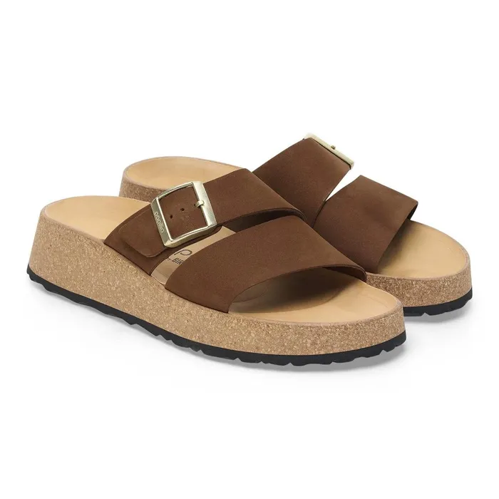 Women Birkenstock TwoStrap Almina Dark Tea