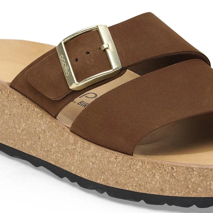 Women Birkenstock TwoStrap Almina Dark Tea
