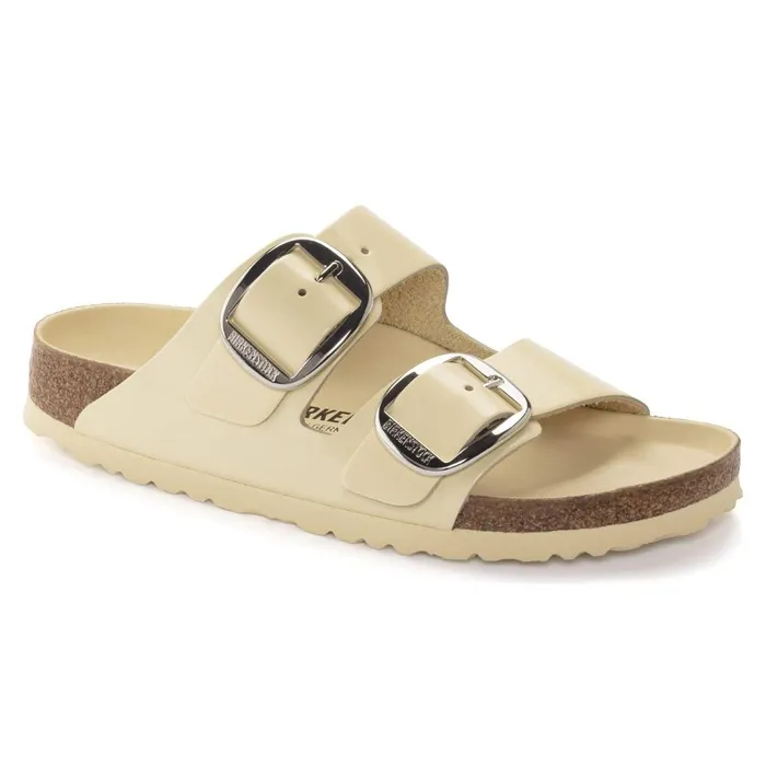 Women Birkenstock TwoStrap Arizona Big Buckle High Shine Butter