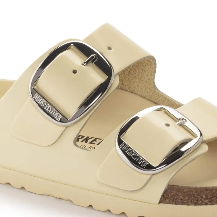 Women Birkenstock TwoStrap Arizona Big Buckle High Shine Butter