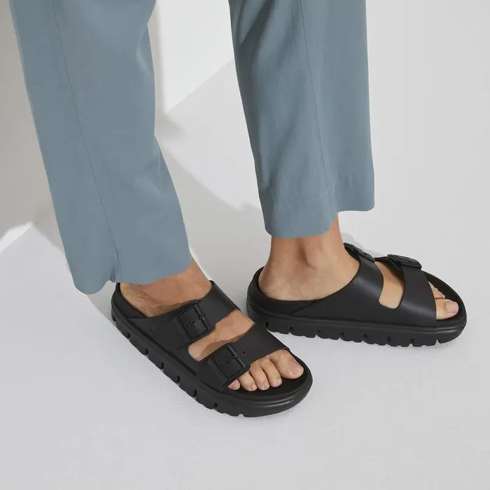 Women Birkenstock TwoStrap Arizona Chunky Black