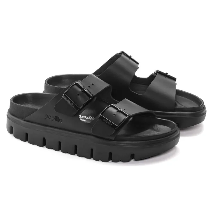 Women Birkenstock TwoStrap Arizona Chunky Black
