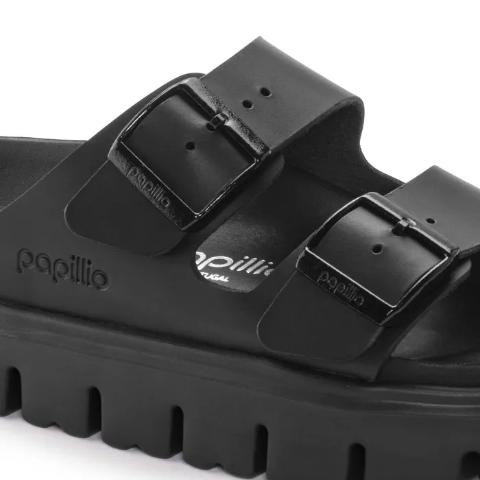 Women Birkenstock TwoStrap Arizona Chunky Black