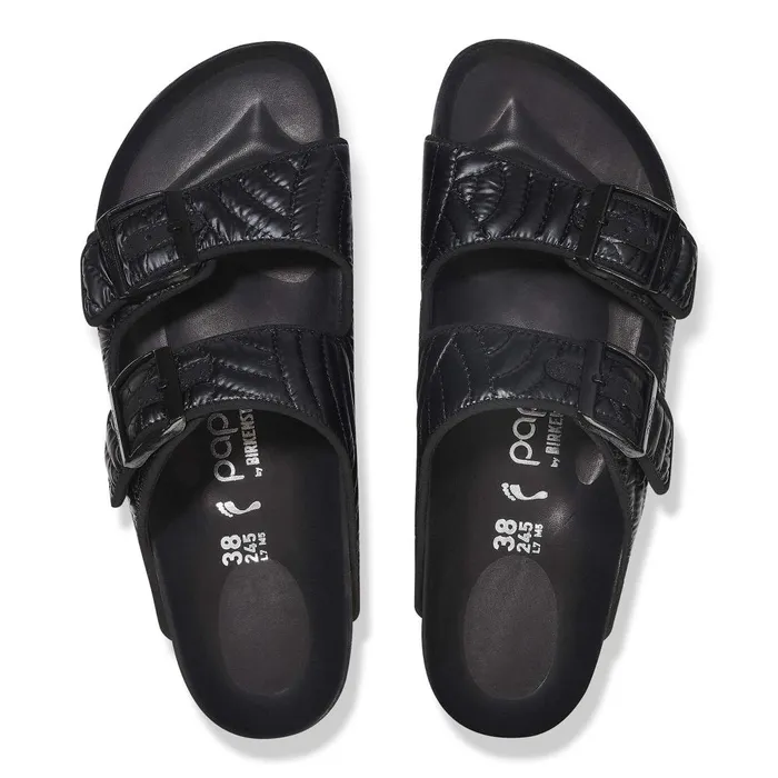 Women Birkenstock TwoStrap Arizona Flex Platform Black