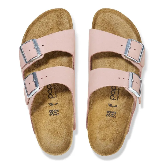 Women Birkenstock TwoStrap Arizona Flex Platform Soft Pink
