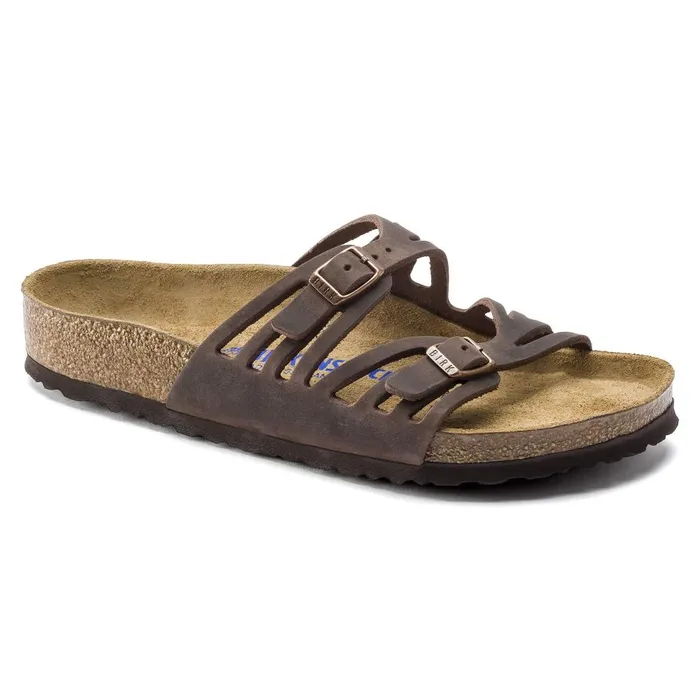 Women Birkenstock TwoStrap Granada Soft Footbed Habana