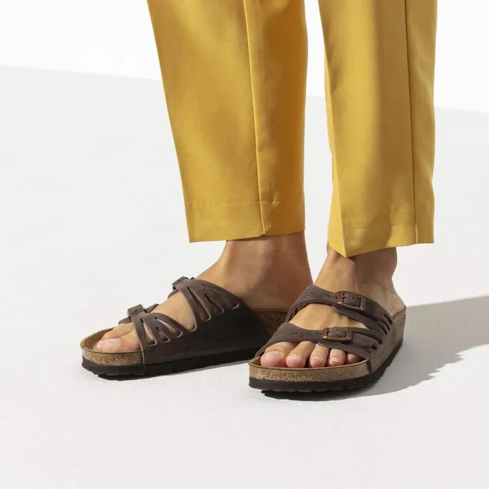 Women Birkenstock TwoStrap Granada Soft Footbed Habana