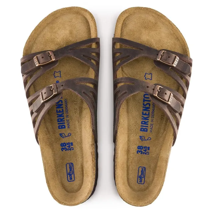 Women Birkenstock TwoStrap Granada Soft Footbed Habana