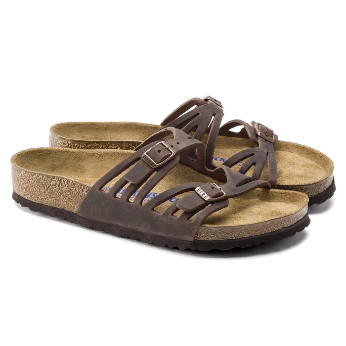 Women Birkenstock TwoStrap Granada Soft Footbed Habana