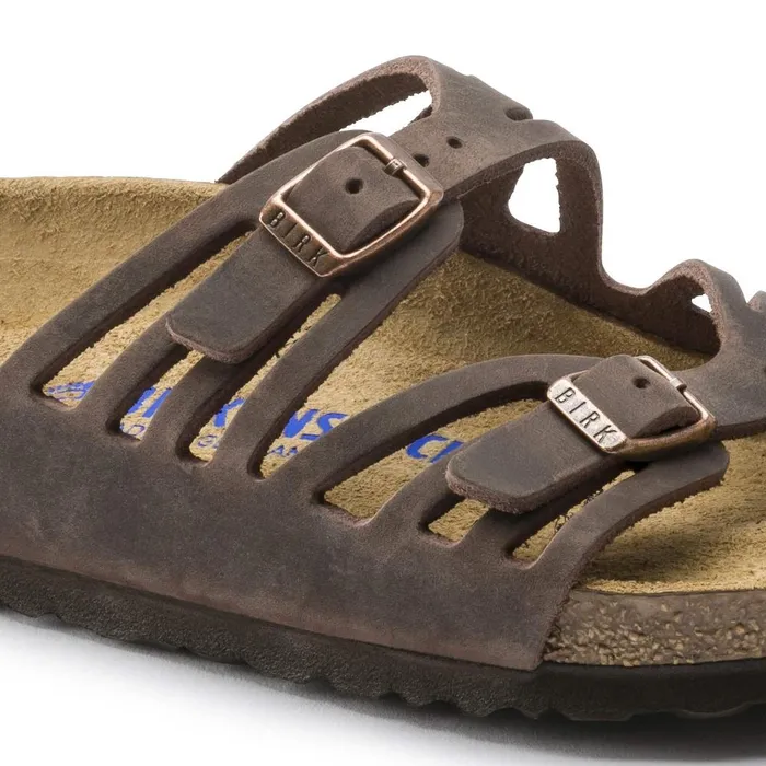 Women Birkenstock TwoStrap Granada Soft Footbed Habana
