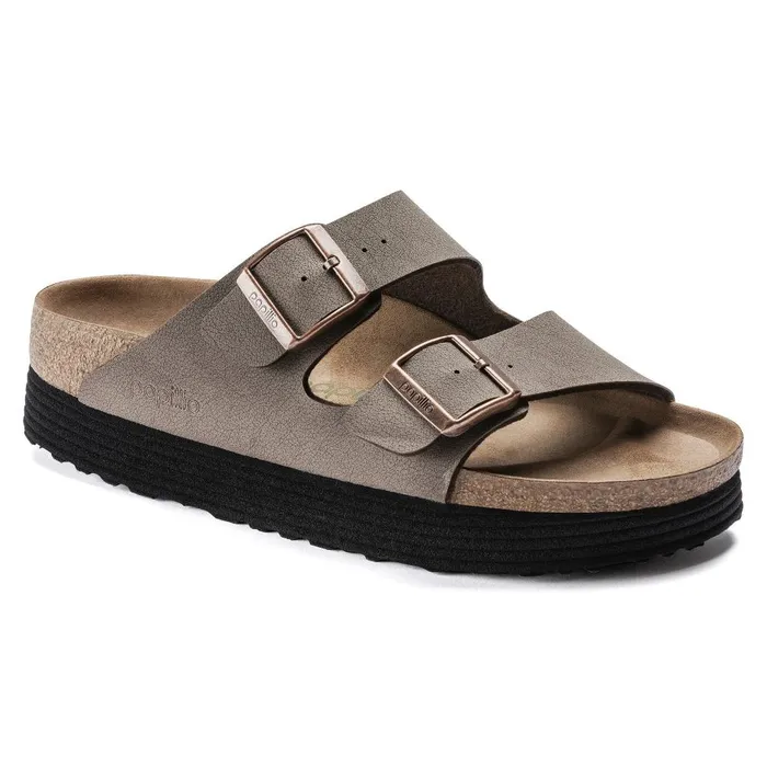 Women Birkenstock Wedges and Platforms Arizona Platform Vegan Mocha
