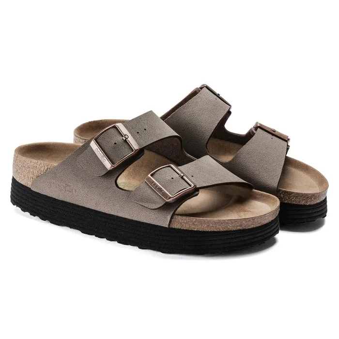 Women Birkenstock Wedges and Platforms Arizona Platform Vegan Mocha