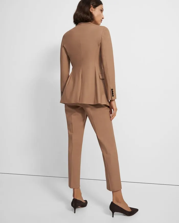 Women Blazers Jackets Theory Etiennette Blazer In Good Wool Camel