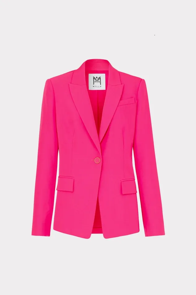 Women Blazers Milly Avery Cady Blazer Milly Pink