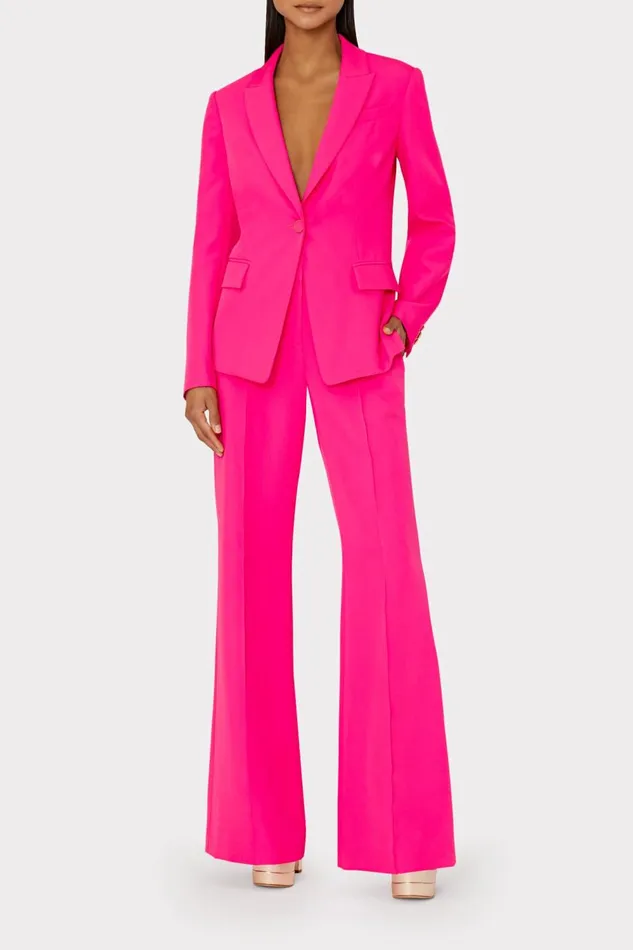 Women Blazers Milly Avery Cady Blazer Milly Pink