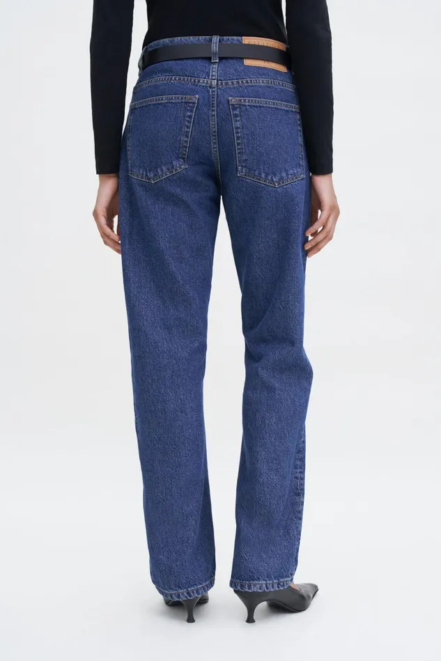 Women Boyfriend Jeans Washed Mid Blue Filippa K Jeans
