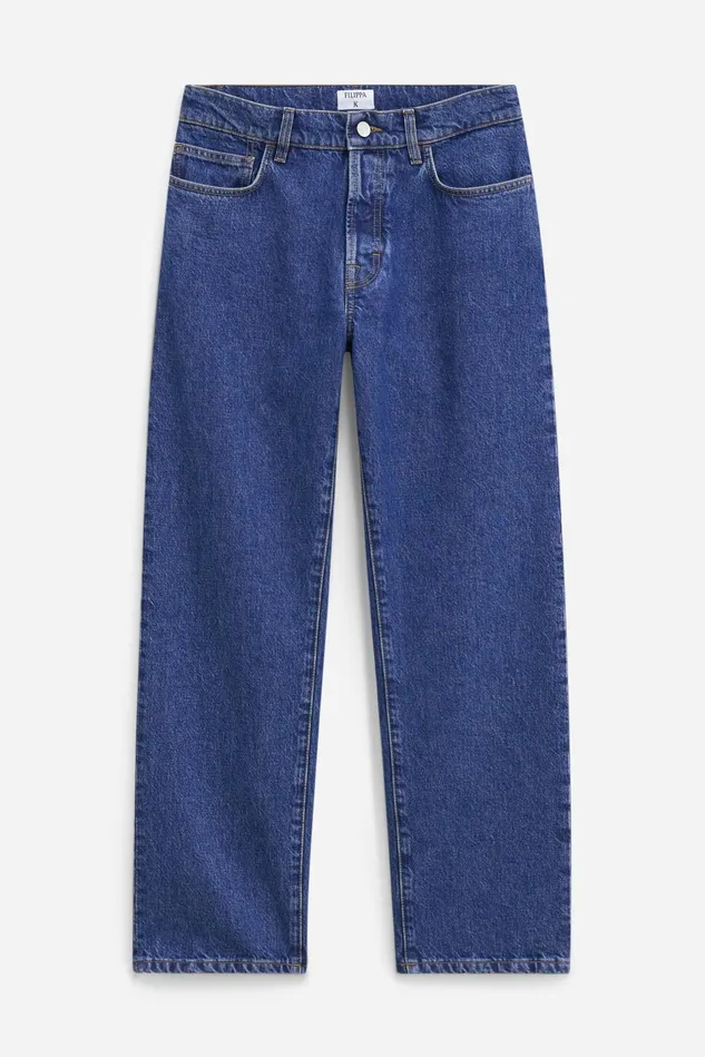 Women Boyfriend Jeans Washed Mid Blue Filippa K Jeans